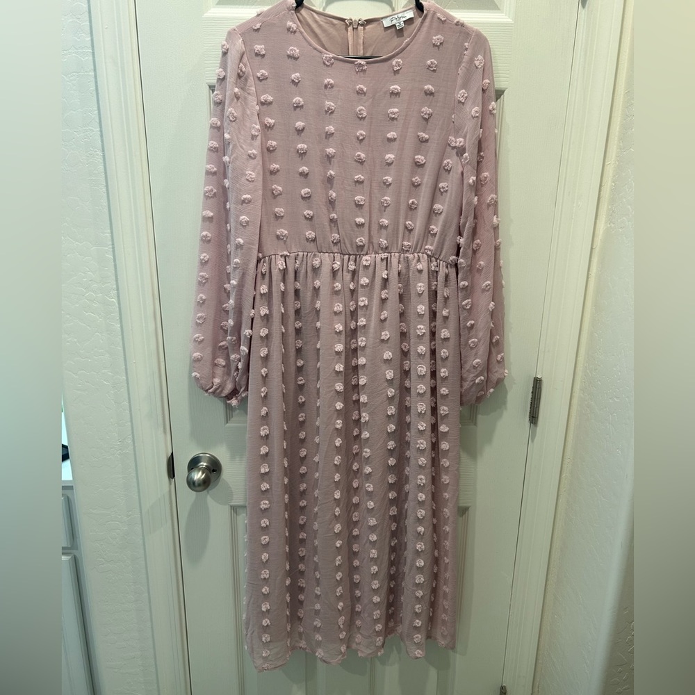 Swiss dot NWOT lilac dress!